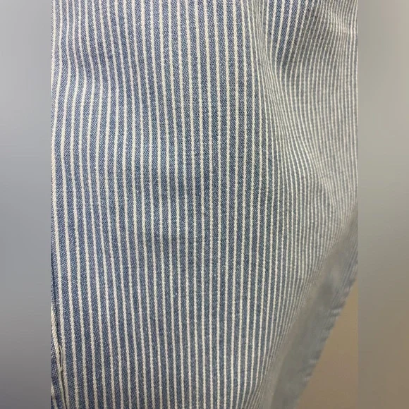 Universal Thread Blue White Striped Flare Wide Leg Jeans—Size 10 Women’s - Picture 3 of 6